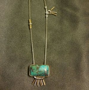 Silpada Turquoise Burst Necklace, Ret Sample